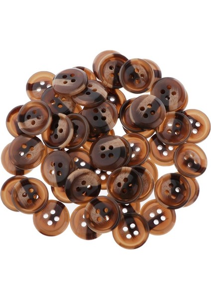 50 Sayar 4 Delik Düz Reçine Düğmeleri Zanaat Aksesuarları Ev Dekorasyonu 18MM (Yurt Dışından) fiyatları
