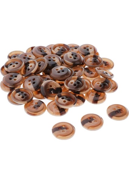 50 Sayar 4 Delik Düz Reçine Düğmeleri Zanaat Aksesuarları Ev Dekorasyonu 18MM (Yurt Dışından) fırsatları