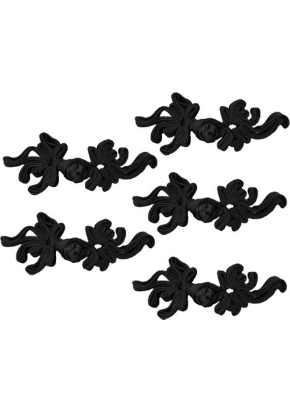 5 Pairs Goldfish Hangbag Dıy Siyah Için Goldfish Çin Düğüm Kurbağa Düğmesi (Yurt Dışından)