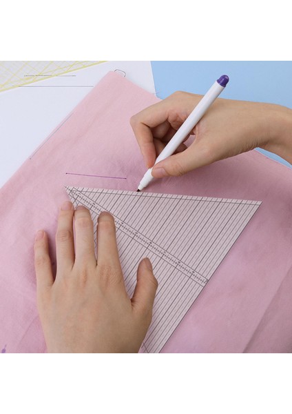 Patchwork Şablonu El Yapımı Üçgen Cetvel Ölçümü 11.6X10INCH (Yurt Dışından) modelleri
