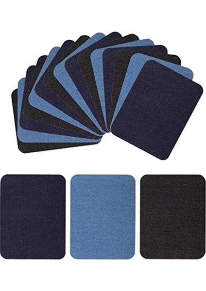 18 Adet Denim Yamalar Dıy Demir Üzerinde Denim Yamalar Jeans Giyim Için 12.5x9.5 cm (Yurt Dışından)