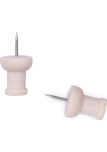 Ahşap Kafa Itme Pimi - 40 Paket - Dekoratif Başparmak Yapış Çelik Pimler El Sanatları (Yurt Dışından) indirimleri