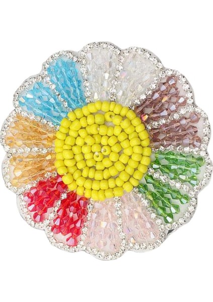 Kristal Demir / Boncuk Dikmek Yama Motifi Aplike Diy Giyim Çantası Pantolon Kostümleri 7 cm Renkli (Yurt Dışından)