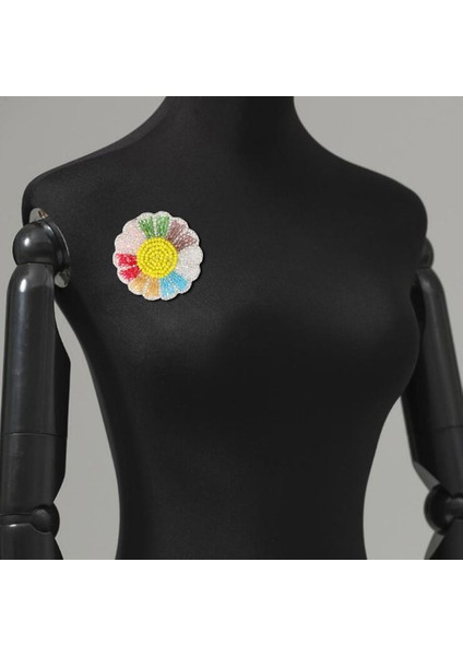 Kristal Demir / Boncuk Dikmek Yama Motifi Aplike Diy Giyim Çantası Pantolon Kostümleri 7 cm Renkli (Yurt Dışından)