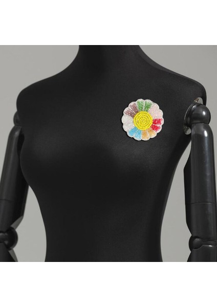 Kristal Demir / Boncuk Dikmek Yama Motifi Aplike Diy Giyim Çantası Pantolon Kostümleri 7 cm Renkli (Yurt Dışından)