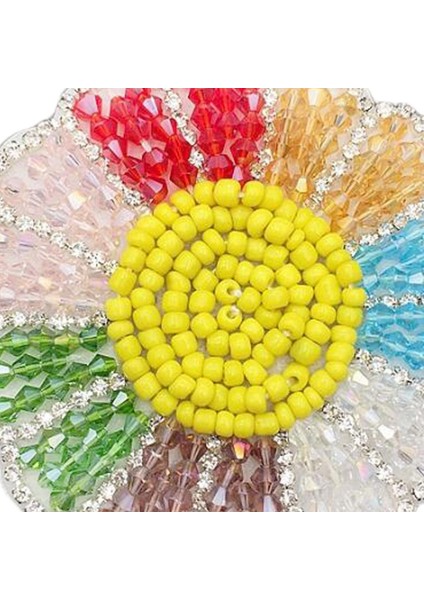 Kristal Demir / Boncuk Dikmek Yama Motifi Aplike Diy Giyim Çantası Pantolon Kostümleri 7 cm Renkli (Yurt Dışından)