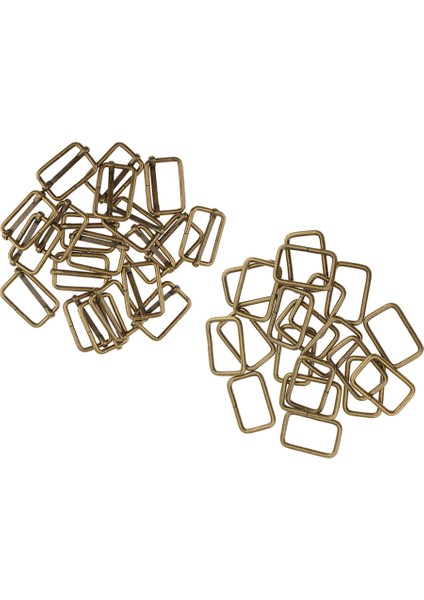 40PCS Metal Kayış Tokası Kare Toka Çanta Aksesuarları Için Sırt Çantaları Tokası (Yurt Dışından)