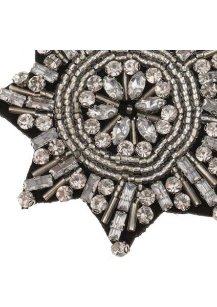 Prettyia 2pcs Star Rhinestone Boncuklu Nakış Yaması Dikdinde Aplike Gümüş (Yurt Dışından) indirimleri