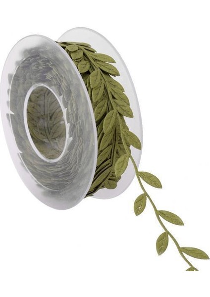 6X15M Düğün Duvar El Sanatları Için Şerit Trim Çelenk Parti Dekoru Yeşil 6 Pcs (Yurt Dışından)