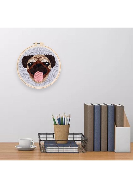 Yumruk Iğne Kiti Yumruk Iğne Köpek Nakış Dişli Aracı Dıy Iğne B (Yurt Dışından)
