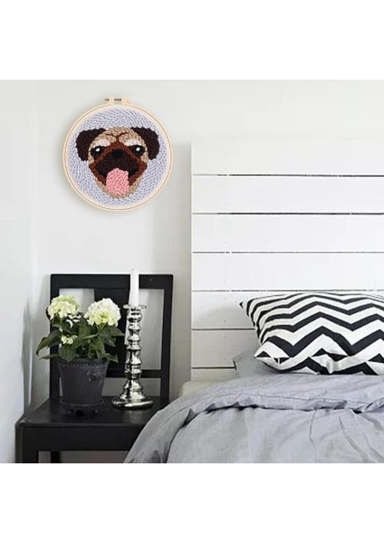 Yumruk Iğne Kiti Yumruk Iğne Köpek Nakış Dişli Aracı Dıy Iğne B (Yurt Dışından)