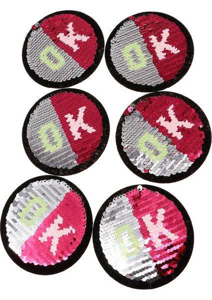 6pcs Tamam Diy Dikiş Dekorasyon Aplikler Çıkartmalar Nakış Yamaları Giysileri (Yurt Dışından)