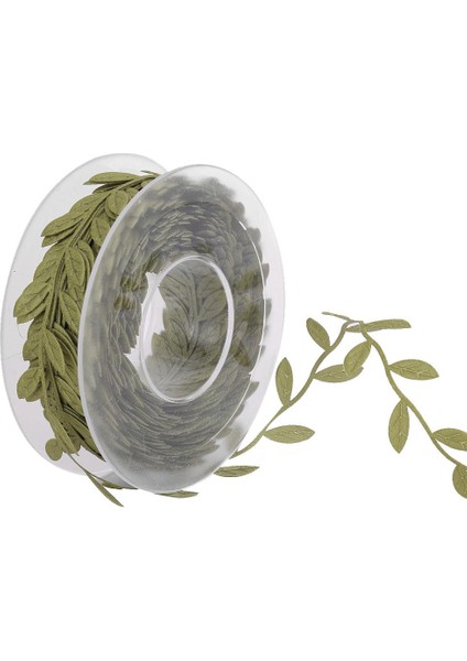 6X15M Düğün Duvar El Sanatları Için Şerit Trim Çelenk Parti Dekoru Yeşil 6 Pcs (Yurt Dışından)