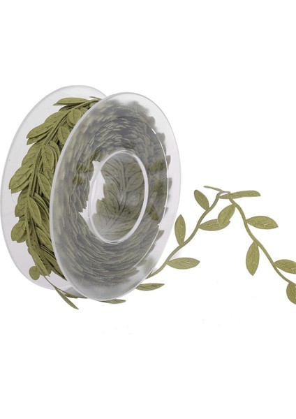 6X15M Düğün Duvar El Sanatları Için Şerit Trim Çelenk Parti Dekoru Yeşil 6 Pcs (Yurt Dışından)
