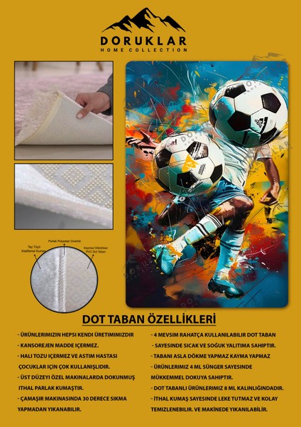 Kaymaz Taban Makinada Yıkanabilir Dijital Baskı Modern Desenli Çocuk Genç Odası Halısı Dot Taban Halı WLD02 fiyatları