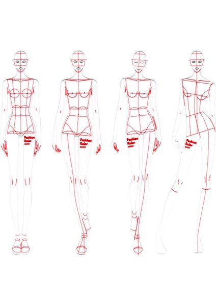 16PCS Moda Çizim Cetveli Set Şablon Sketch Squeenmaking (Yurt Dışından) fiyatları