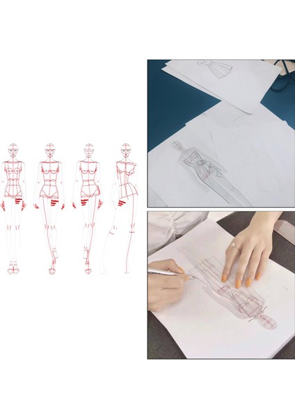 16PCS Moda Çizim Cetveli Set Şablon Sketch Squeenmaking (Yurt Dışından) fırsatları