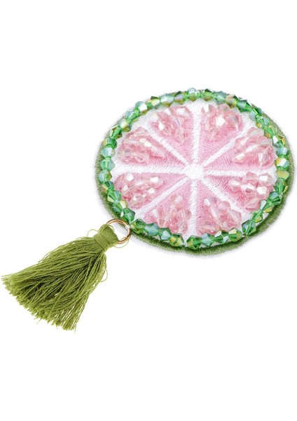 Boncuklu Kristal Limon Rozeti Aplike Yamalar Üzerinde Dik Dikiş Aksesuarları (Yurt Dışından) fiyatları