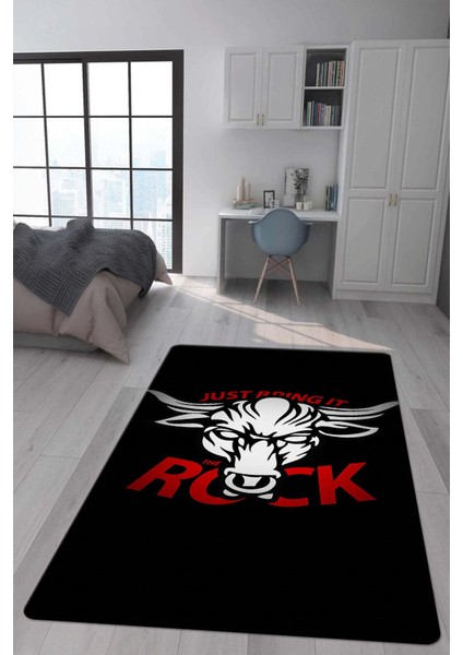 Kaymaz Taban Makinada Yıkanabilir Dijital Baskı Modern Desenli Çocuk Genç Odası Halısı Dot Taban Halı WLD15