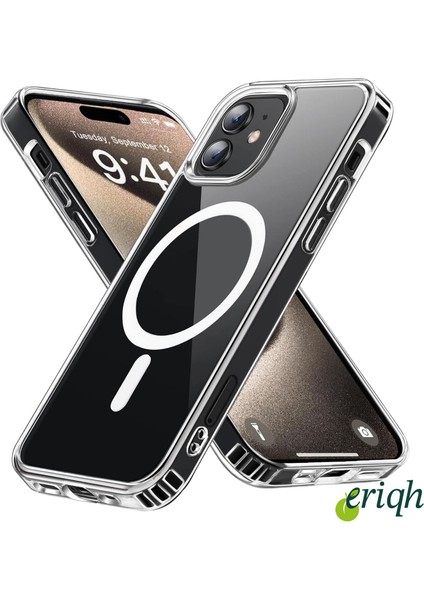 Apple iPhone 11 Uyumlu Kılıf Magsafe Kablosuz Şarj Destekli Sert Şeffaf Kapak