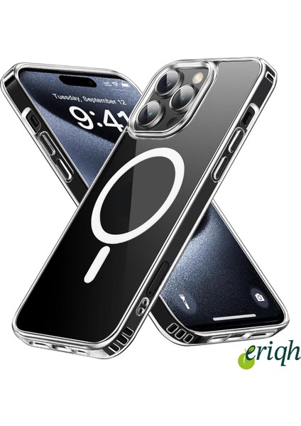 Apple iPhone 11 Pro Uyumlu Kılıf Magsafe Kablosuz Şarj Destekli Sert Şeffaf Kapak