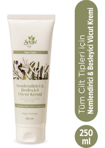 Zeytinyağı, Shea Yağı, Zeytinyağı Özlü Nemlendirici & Besleyici Vücut Kremi Vücut Kremi 250 ml