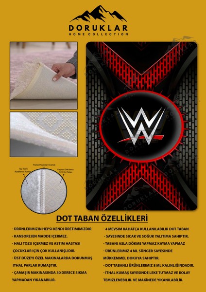 Kaymaz Taban Makinada Yıkanabilir Dijital Baskı Modern Desenli Çocuk Genç Odası Halısı Dot Taban Halı WLD18 fiyatları