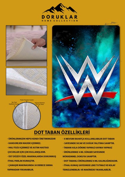 Kaymaz Taban Makinada Yıkanabilir Dijital Baskı Modern Desenli Çocuk Genç Odası Halısı Dot Taban Halı WLD19 fiyatları
