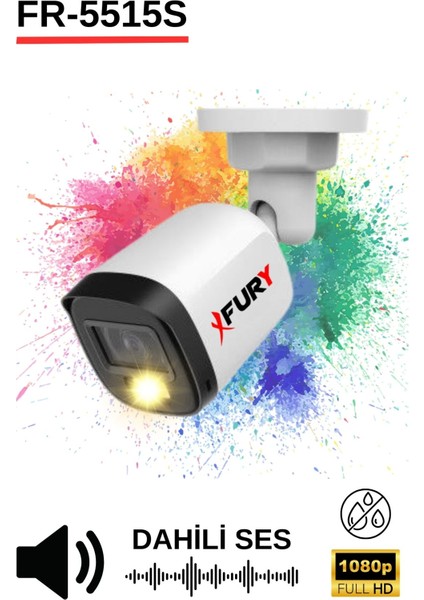 4 Kamera Sesli Gece Renkli Güvenlik Kamerası Full Hd-Su Geçirmez Güvenlik Kamerası Seti 250GB fırsatları