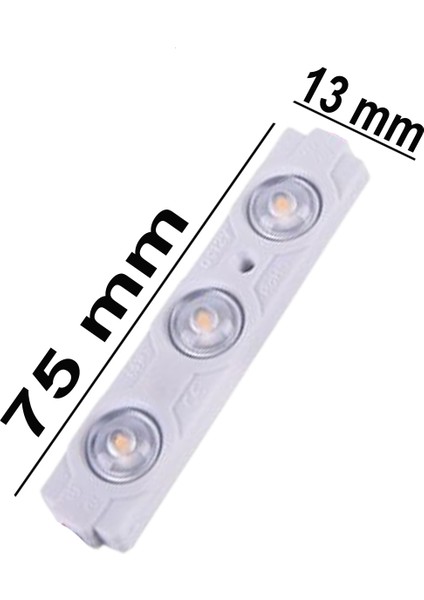 3 Ledli Parmak Led Modül 1.5W 2835 Smd Mercekli Beyaz,gün Işığı,mavi,kırmızı,yeşil,amber 12V fırsatları