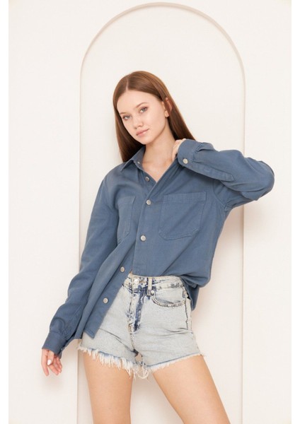 Basic Jean Gömlek