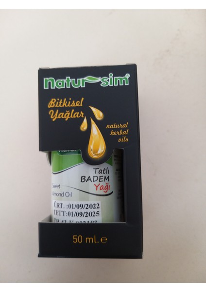 Tatlı Badem Yağı 50ml