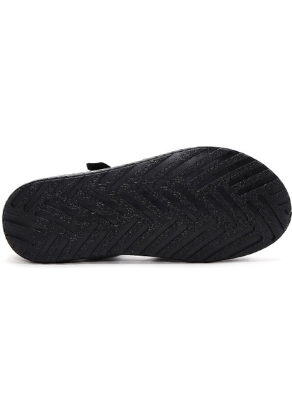 Kadın Siyah Bilekten Bantlı Deri Comfort Sandalet 25SFD320618