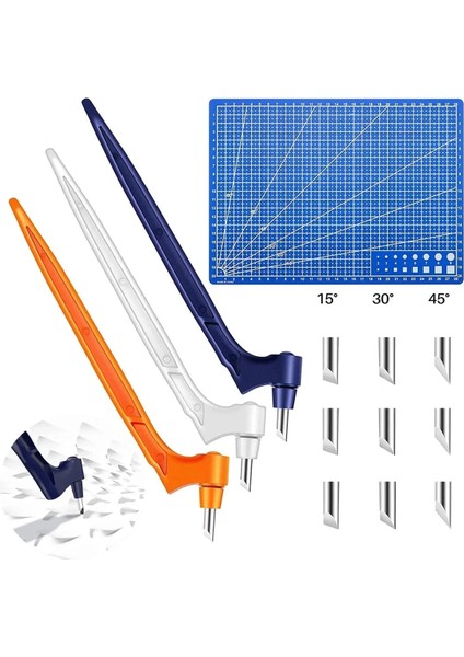 Turuncu Tarzı Dıy Zanaat Kesme Aletleri Ahşap Oyma Kesim Kalem Sanat Zanaat Aracı Witeel Dönen Bıçak Güvenlik Kesici Kağıt (Yurt Dışından) fiyatları