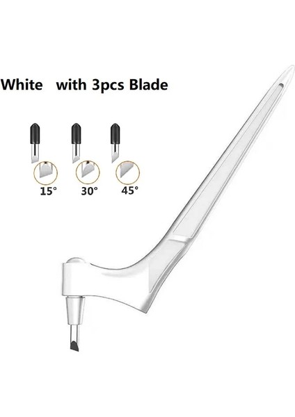 Beyaz Stil Dıy Zanaat Kesme Aletleri Ahşap Oyma Kesim Kalem Sanat Zanaat Aracı Witeel Dönen Bıçak Güvenlik Kesici Kağıt (Yurt Dışından)