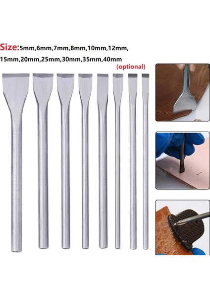 7mm Tarzı Teel Deri El Sanatları Araçları Yuvası Zımbalar Yeni Başlayanlar Için Profesyonel El Aletleri Meslekler Deri Işçilik (Yurt Dışından) modelleri