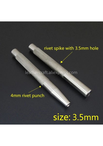 3,5 mm Tarzı 1 Takım Zanaat Aracı Bakır Perçin ve Çapaklar Perçinleme Aracı Ayarlayıcı Ayar Aracı Paslanmaz Çelik Bağlantı Elemanları Sabitleme Aracı (Yurt Dışından)