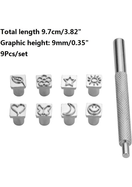 9 Adet Tarzı Adet Alfabe Mektup Numarası Deri Stamper Seti Metal Deri Delme Deri Araçları Dıy Deri El Sanatları Araçları (Yurt Dışından)