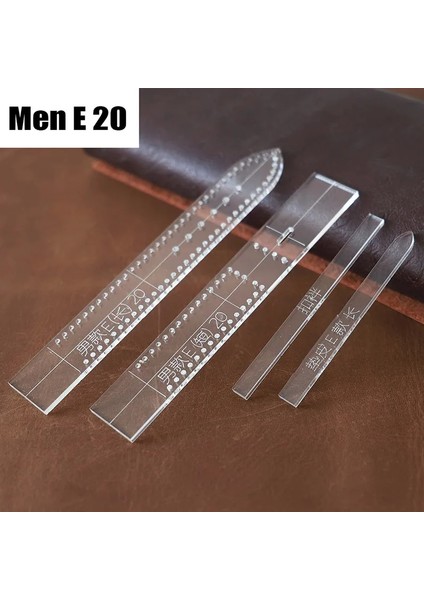 ERKEK-E20-1SET Stili Deri El Sanatları Araçları Şeffaf Akrilik Saat Kayışı Şablonu Ev Dıy Malzemeleri Saat Kayışı Kalıp Erkekler ve Kadınlar (Yurt Dışından)
