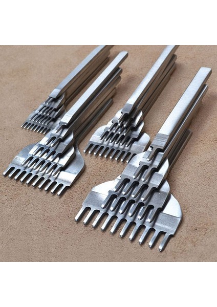 5mm Tarzı Et Deri El Sanatları Araçları Paslanmaz Çelik Delik Keski Gravür Dikiş Punch Araçları Kiti Satılık (Yurt Dışından) fiyatları