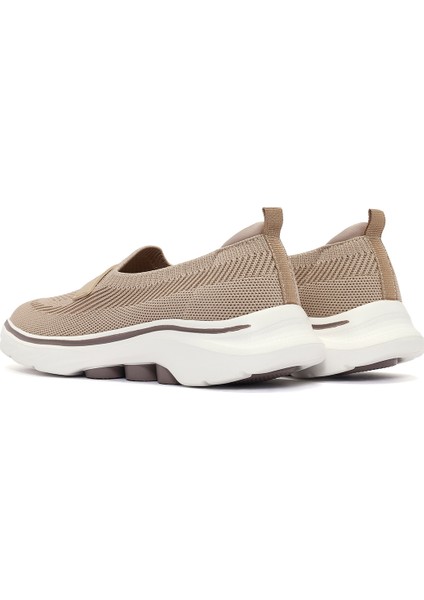 Zero Kadın Bej Kumaş Kalın Tabanlı Sneaker 25SFE49516F