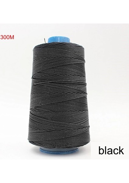 Siyah Stil Taban Hattı Dikiş Ayakkabı Tamir Naylon Konuları Deri Araçları Tel Taban Hattı Dikiş Ayakkabı Tamir Dıy El Yapımı Dikiş AKSESUARLARI300MROLL (Yurt Dışından)
