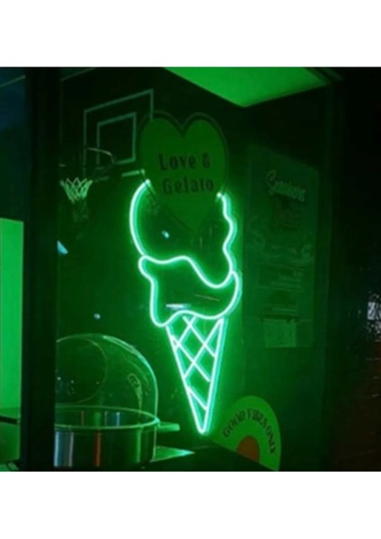 CT-4455 12V Neon LED Hortum Yeşil Işık 1 Metre