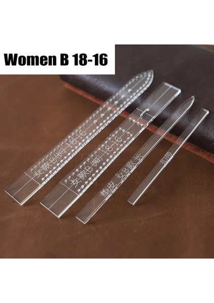 KAYIŞ-W-F14-1SET Tarzı Kayış Bandı Deri El Sanatları Araçları Şeffaf Akrilik Saat Kayışı Şablonu Ev Dıy Malzemeleri Saat Kayışı Kalıp Erkekler ve Kadınlar (Yurt Dışından)