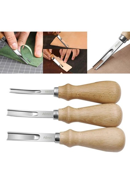10MM Tarzı 3 Boyutu A4MM A6MM A8MM Pratik Deri El Sanatları Kenar Beveler Skiving Beveling Bıçak Dıy Kesme El Sanatları Aracı Ahşap Saplı (Yurt Dışından) modelleri