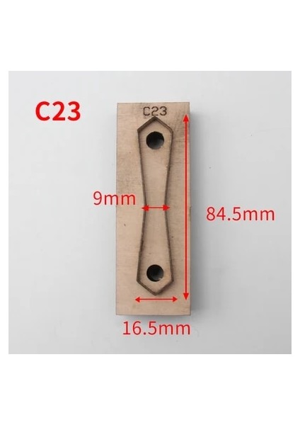 C23 Tarzı Japonya Bıçağı Fermuar Kafa Derisi Deri Bıçak Kalıp Versiyonu No. 5 Fermuar Kafası Dıy Deri Araçlarına Uygulanabilir (Yurt Dışından)