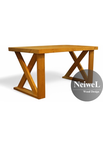 Wood Doğal Ahşap Çalışma ve Ofis MASASI-80 cm -120 cm modelleri