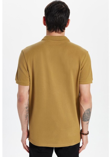 Erkek Slim Fit Dar Kesim %100 Pamuk Vizon Polo Yaka Tişört indirimleri