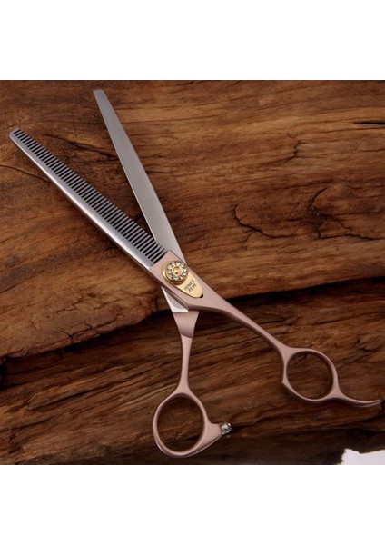 Inceltme Makası Fenice Peak Profesyonel Inceltme Makası Köpek Kedi 7.5'' Evcil Hayvan Bakım Makası 440C Paslanmaz Çelik Inceltme Makası Köpekler Için 50 Diş LHD-75XT indirimleri