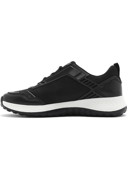 Erkek Siyah Bağcıklı Kalın Tabanlı Sneaker 25SFD69516F fiyatları